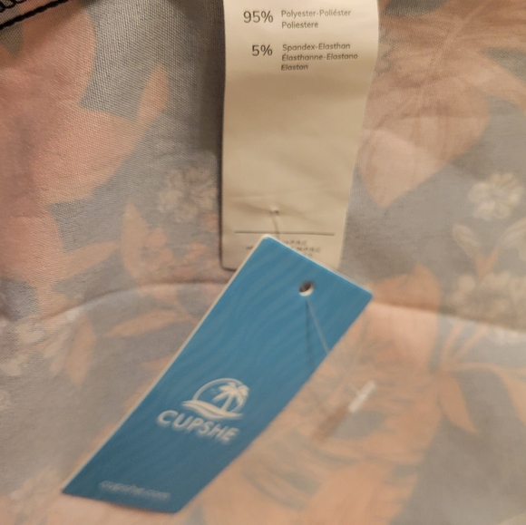 CUPSHE Orange Red Pink Floral Maxi Dress NWT - Picture 6 of 6